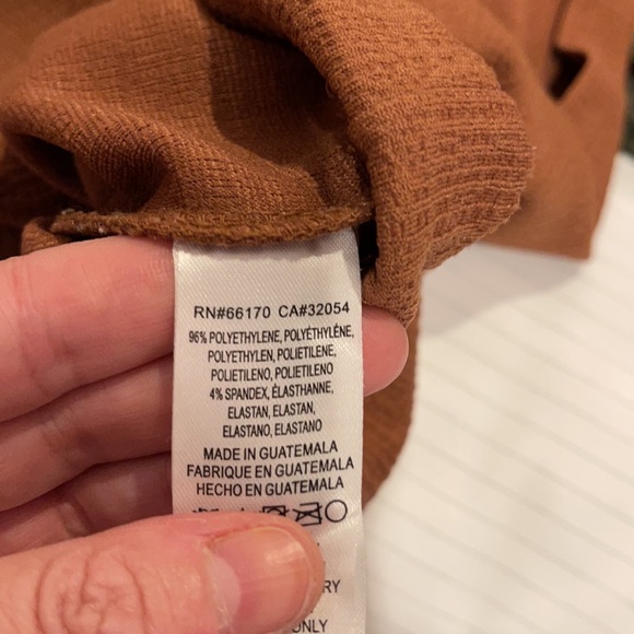 Anthropologie x Current Air Terra Cotta Bubble Sleeve Top - Picture 6 of 6